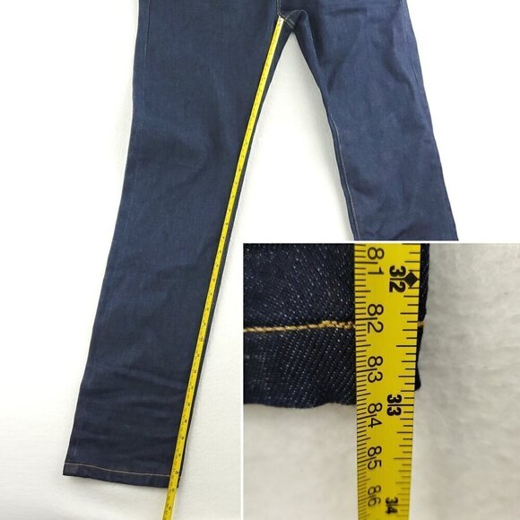 Buck Mason Maverick Slim Jeans D001 Button Fly Denim Men's "32" Real 34x33 - Picture 6 of 11